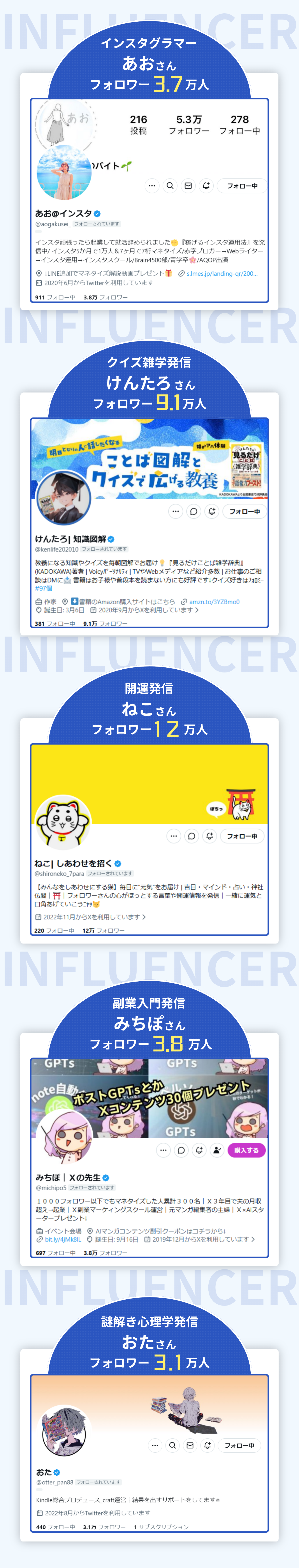 インフルエンサー 2