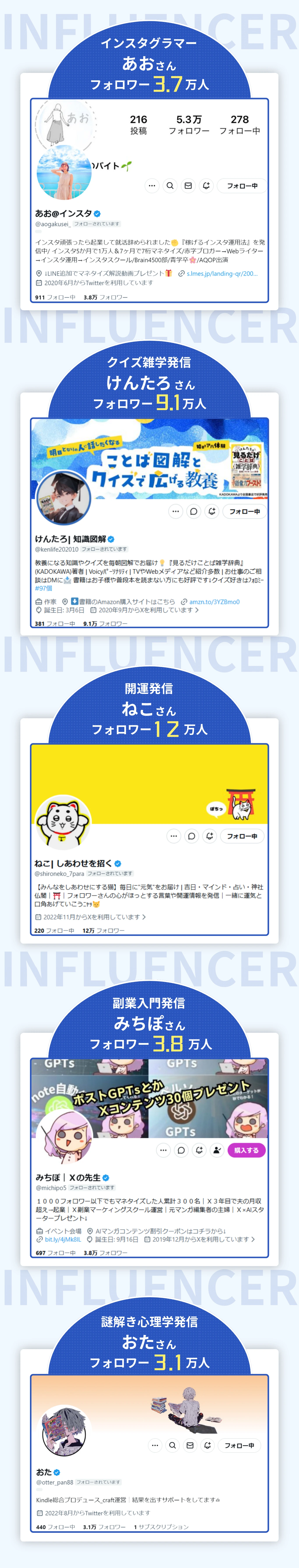 インフルエンサー 2